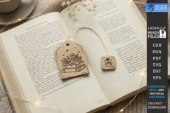 Tea Bag Bookmarks Laser Cut Bundle | Reading Accessories SVG Product Image 12