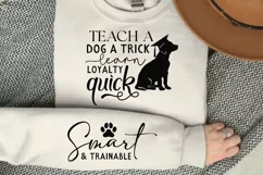 Teach A Dog A Trick Learn Sleeve SVG, Dog SVG Design Product Image 3