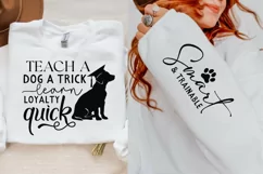 Teach A Dog A Trick Learn Sleeve SVG, Dog SVG Design Product Image 2