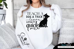 Teach A Dog A Trick Learn Sleeve SVG, Dog SVG Design Product Image 1