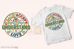 Autism Teacher PNG Design, Retro SVG T-shirt Design Product Image 2