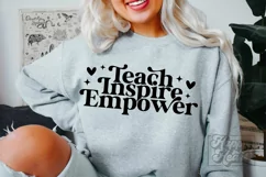 Teach Inspire Empower SVG - Teacher Quote SVG - Teacher Gift Product Image 3