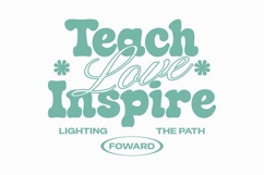 VINTAGE URBAN TEACHER TYPOGRAPHY Product Image 8