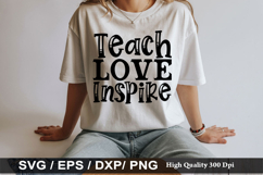 Teach Love Inspire - Teacher SVG Design Product Image 1