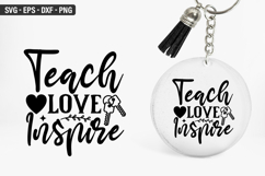 Teach love inspire SVG - Keychain Design Product Image 1