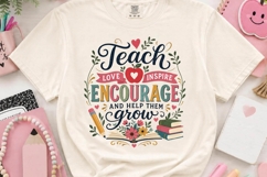 Teach Love Inspire Encourage Grow PNG Product Image 2