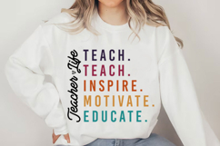 Teach Love Inspire Motivate Educate Svg Design Product Image 4