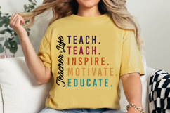 Teach Love Inspire Motivate Educate Svg Design Product Image 5