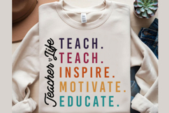 Teach Love Inspire Motivate Educate Svg Design Product Image 2