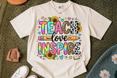 Teach Love Inspire Teacher PNG, Classroom Design Product Image 2
