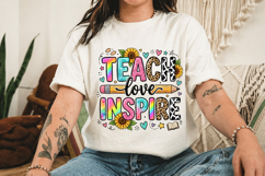 Teach Love Inspire Teacher PNG, Classroom Design Product Image 3