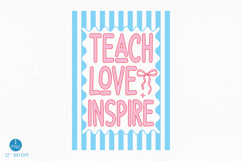 Teach Love Inspire Png, Teacher Png Product Image 1