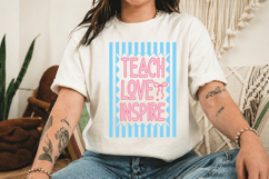 Teach Love Inspire Png, Teacher Png Product Image 4