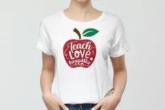 Teach Love Inspire SVG Cut File | Teacher SVG Cricut Product Image 2