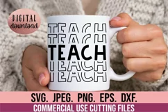 Teacher SVG - Teach SVG - Best Teacher Quote SVG Product Image 2