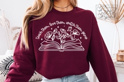 Teach Them Love Them Watch Them Grow SVG PNG - Teacher Life Product Image 5