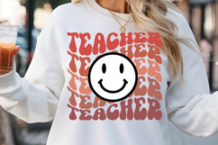 Teacher SVG, RetroTeacher SVG Product Image 1