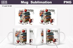 Teacher Mug Sublimation | Teacher Mug Wrap Product Image 1