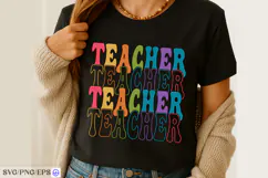 Teacher SVG Inspirational & Funny Teacher Shirt Design Product Image 1