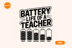 Teacher battery life funny quote Product Image 1