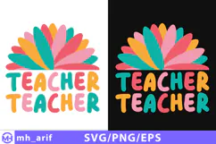 Teacher SVG Inspirational & Funny Teacher Shirt Design Product Image 1