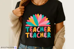 Teacher SVG Inspirational & Funny Teacher Shirt Design Product Image 3