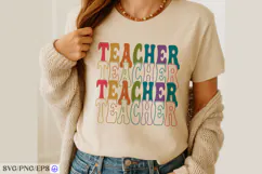 Teacher SVG Inspirational & Funny Teacher Shirt Design Product Image 4