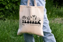 Teacher SVG Back To School SVG School SVG Teacher Shirt SVG. Product Image 5