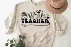 Teacher SVG Back To School SVG School SVG Teacher Shirt SVG. Product Image 4