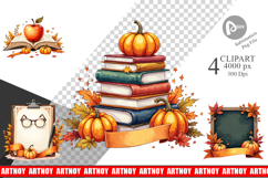 Teacher and Autumn Clipart Product Image 1