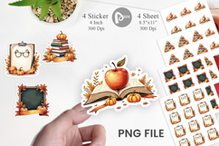 Teacher and Autumn Sticker Product Image 1