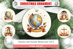 Teacher Autumn Ornament Product Image 1