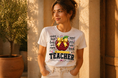 Teacher Apple Coquette png Product Image 4