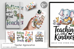 Digital Paper Teacher Appreciation Product Image 1