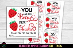 You are the Berry Best I Teacher Appreciation Gift Tags Product Image 1