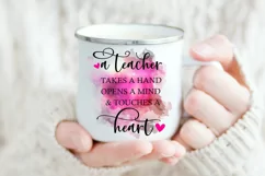 A Teacher Takes a Hand I Teacher Appreciation Sublimation Product Image 2