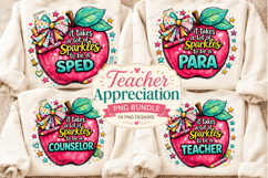 Teacher Appreciation PNG Bundle | Sparkles Teacher Apple Sub Product Image 1