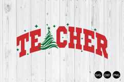 Teacher Christmas Tree SVG, Teacher SVG, Christmas SVG Product Image 1