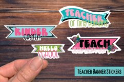 Teacher Banner PNG Sticker Pack Product Image 1