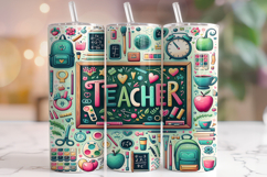 Teacher Tumbler Wrap Sublimation, Teacher Life Tumbler Wrap Product Image 1