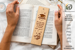 Wooden Teacher Bookmark Laser Cut. Gift for Teacher SVG Product Image 1