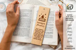 Wooden Teacher Bookmark Laser Cut. Gift for Teacher SVG Product Image 1