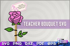 Teacher Bouquet SVG | Teacher Gift SVG Design | SVG File Product Image 1
