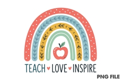 Teacher Bow Sublimation Design Product Image 1