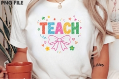 Teacher Bow Sublimation Design Product Image 2