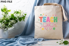 Teacher Bow Sublimation Design Product Image 3
