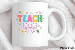 Teacher Bow Sublimation Design Product Image 4