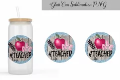 Teacher Glass Can Sublimation| Libbey Can Glass Product Image 2