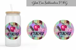 Teacher Glass Can Sublimation| Libbey Can Glass Product Image 3