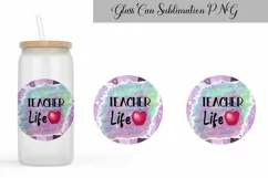 Teacher Glass Can Sublimation| Libbey Can Glass Product Image 4